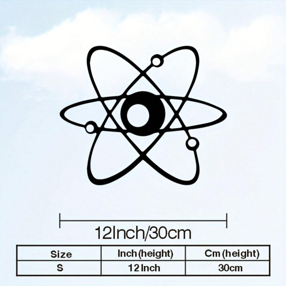 Atom Structure Metal Wall Art Science Sculpture Weather Resistant Home Office Decor