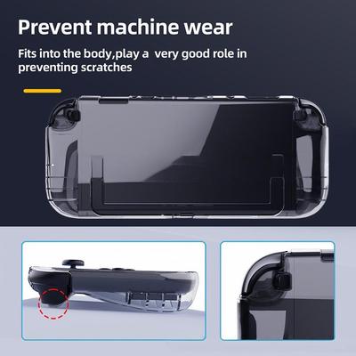 Transparent TPU Case For Switch 2 Semi-Wrap Cover Skin Anti-fall Anti-Scratch Non-Slip Ultra-Clear Crystal Soft Cover Shell