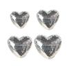 Valentines Day Inlaid Glass Heart Shape Discos Ball Nightlight LED Table Lamp Romantics Home Decoration Craft Gift