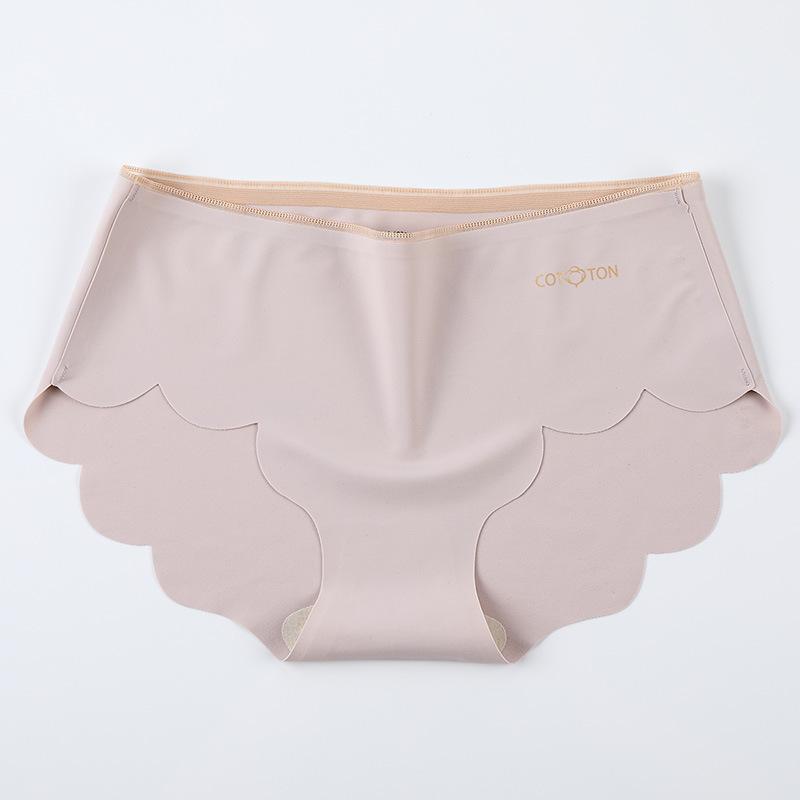 Neue hochwertige, einteilige, nahtlose, antibakterielle und atmungsaktive Unterwäsche aus Baumwolle und Seide für Damen mit mittlerer Taille