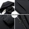 Men's Hooded Thickened Winter Coat with Detachable Liner - Warm Duck Down Jacket