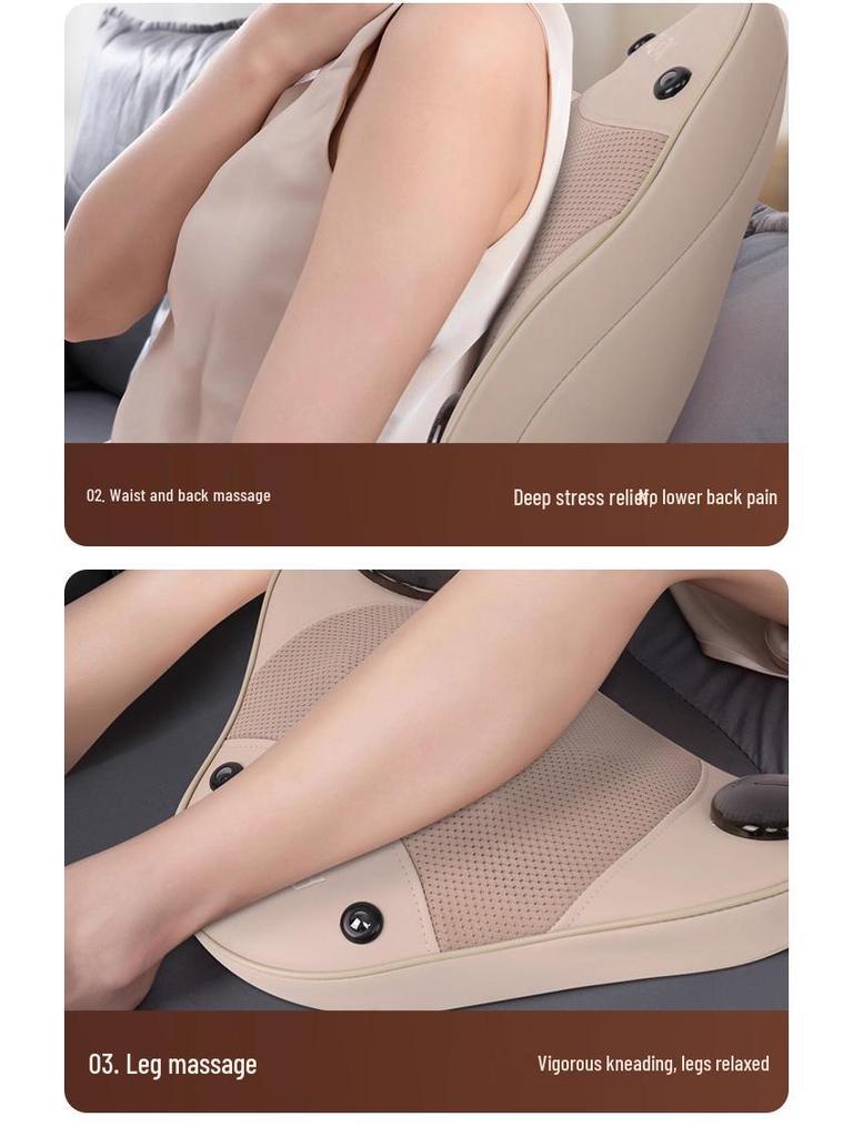 AUX Multifunctional Electric Neck, Back, and Shoulder Massager Pillow