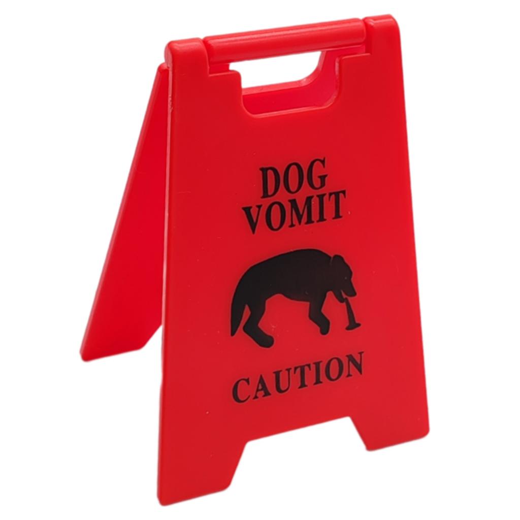 Humorous Cat Vomit Sign Desk Decoration Dogs Vomit Sign Perfect For Pet Owners And Animal Clinics Cat Humor Decors