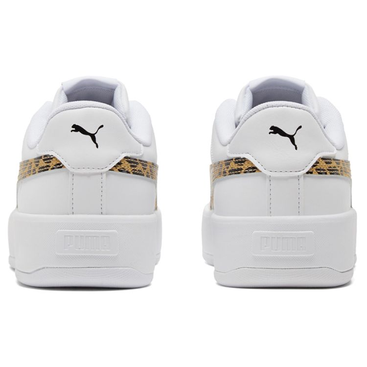 Puma Platform Durable Low-Top Sneakers Women Sneakers White Black 384894-02