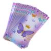 50Pcs Butterfly Candy Bag With Ribbon Ties Birthday Party Decoration Kids Gift Packaging Bag Baby Shower Wedding Supplies