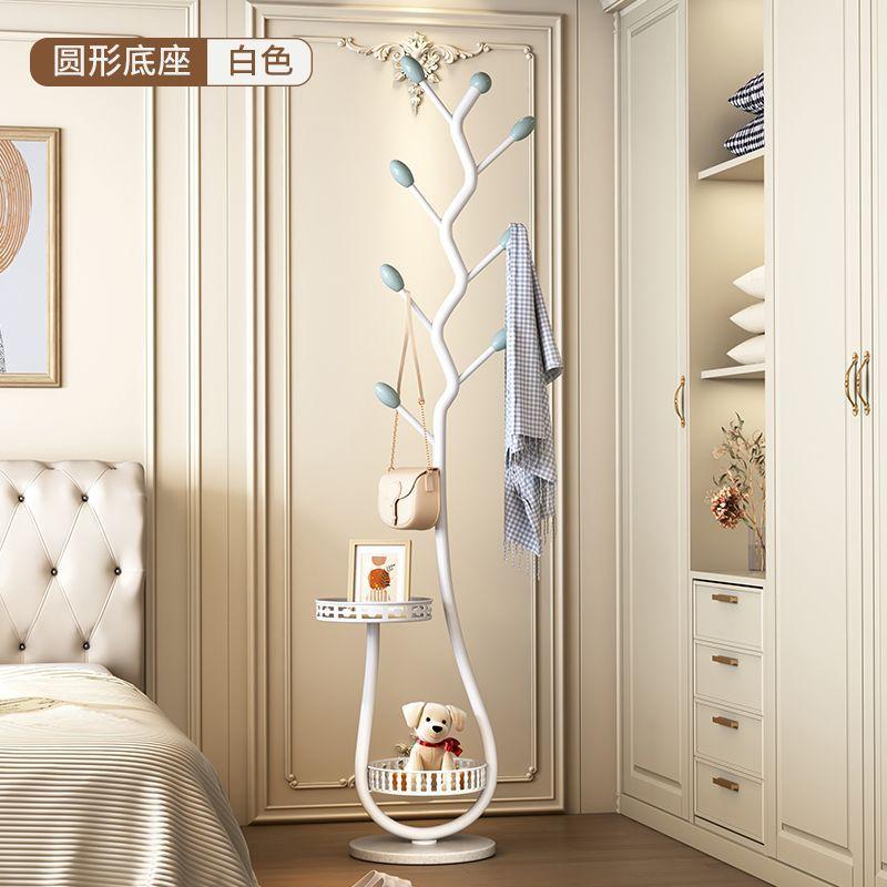 Domestic Floor Hanger Home Bedroom Standing Iron Coat Rack Living Room Entrance Coat Hat Key Storage Interior Luxury Decoration