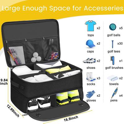 Waterproof Car Golf Shoes Bag Large Capacity Golf Trunk Organizer Dustproof Outdoor Sports Clothing Storage Bag