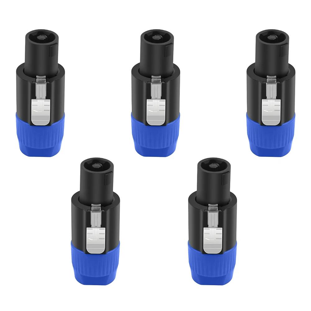 10/20PCS Audio Cable Plug Adapter 4-Pole plug 4Pins NL4FC Connector Aviation Plugs Ohm Plug Speaker Audio Cable Wire Plug Adapte