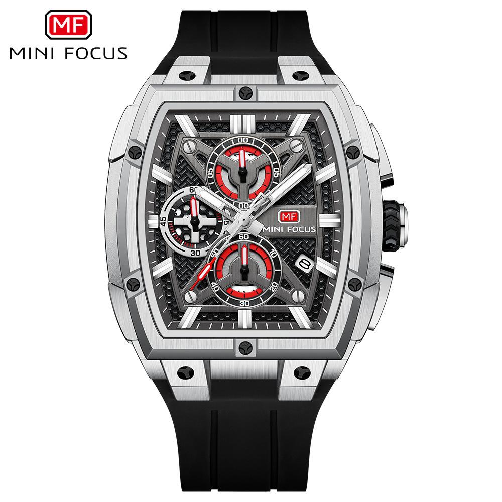 

Minifocus Watch Decoration Outdoor Wind Men S Watch Curved Mirror Multi-Layer Hollow Men S Watch 0602G