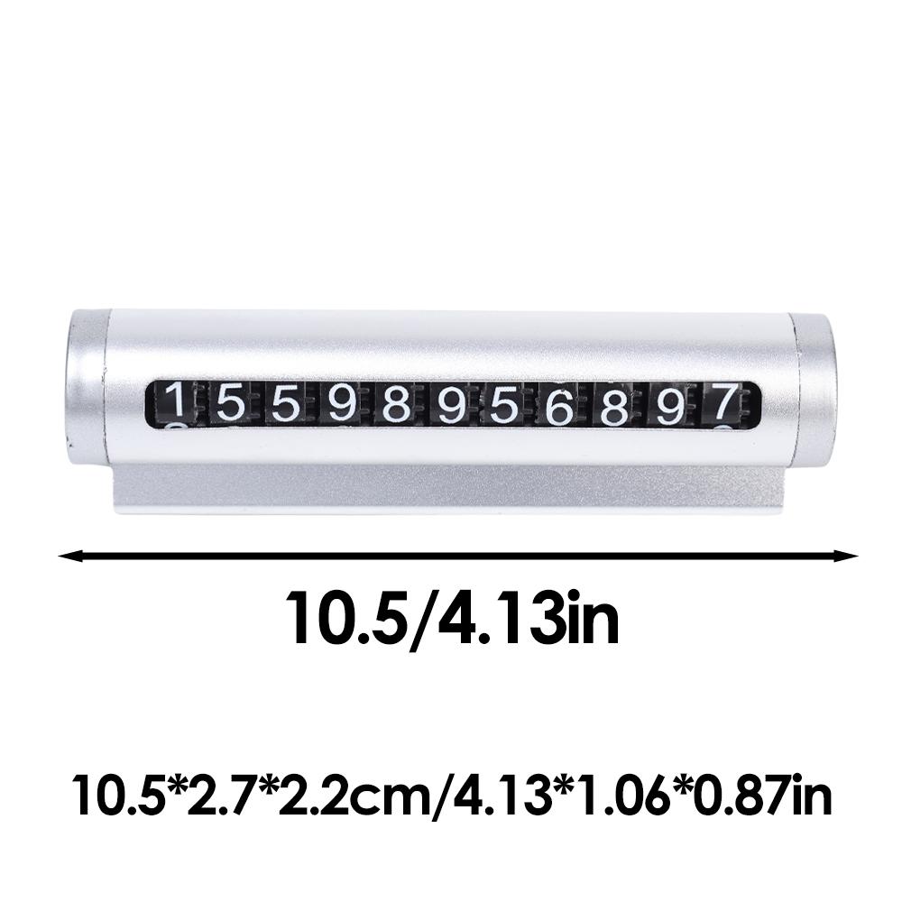 Parking Telefon Numer Tablicy Parkingowej Karta Wisząca Auto Aluminiowa Rolka Regulacja Tymczasowa Pomoc Parkowania Narzędzie