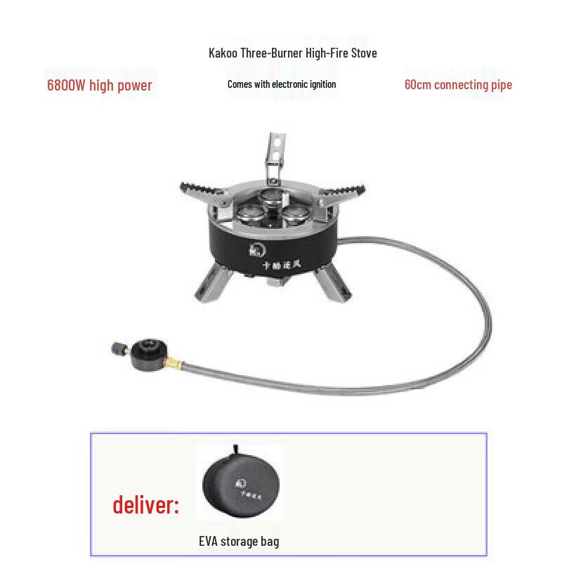 ZISIZ Portable Outdoor Gas Stove & Cookware Set