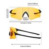 Men Rimless Sunglasses Minimalist Oversize Black Sun Glasses Unique Pochromic Lenses Women Shades for Cycling Hiking
