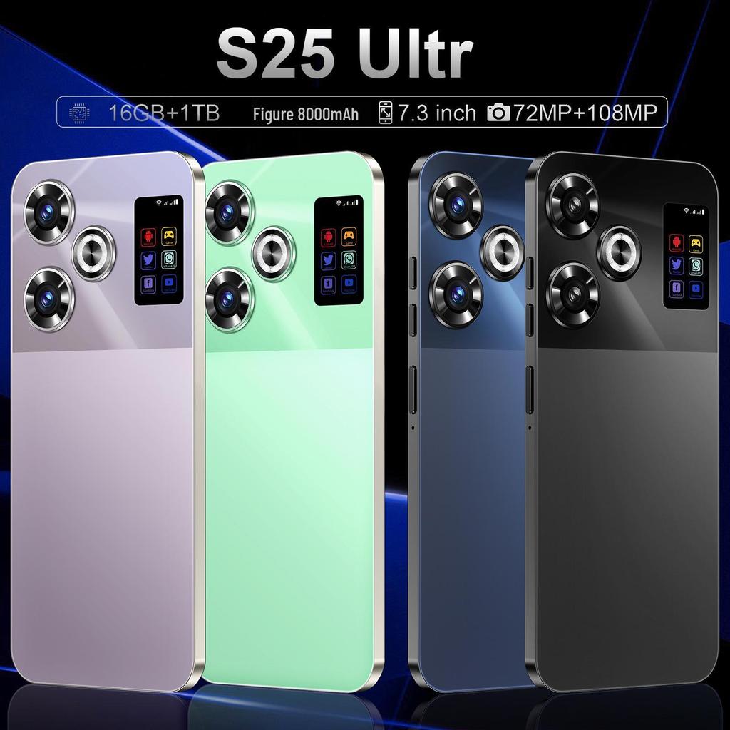 Smartphone S25 Schermo Ultra HD con 16GB+1TB di Memoria