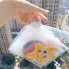10Pcs Plastic Transparent Bag With Pull Tab Extra Thick Sundries Sorting Bag Zipper Bag  Travel
