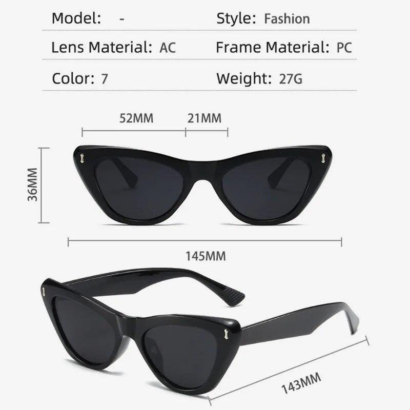 Mode Reise Luxus Designer Sexy Cat Eye Sonnenbrille Frauen Männer Trendy Sonnenbrille Punk Beliebte Shades Uv400