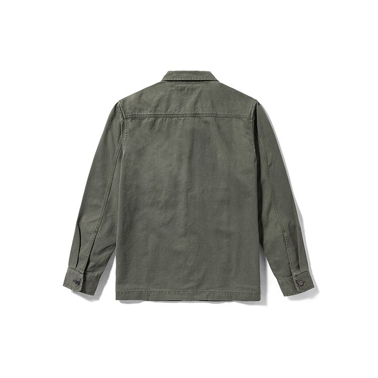 Timberland SS24 Casual Loose Comfortable Jacket Style Long Sleeve Shirt Men shirts Army-Green A42K5-A58