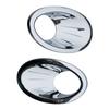 2Pcs Car Front Fog Light Lamp Cover Trim Foglight Frame Chrome Accessories For Nissan Qashqai Dualis J10 NJ10 2010 2011 2013