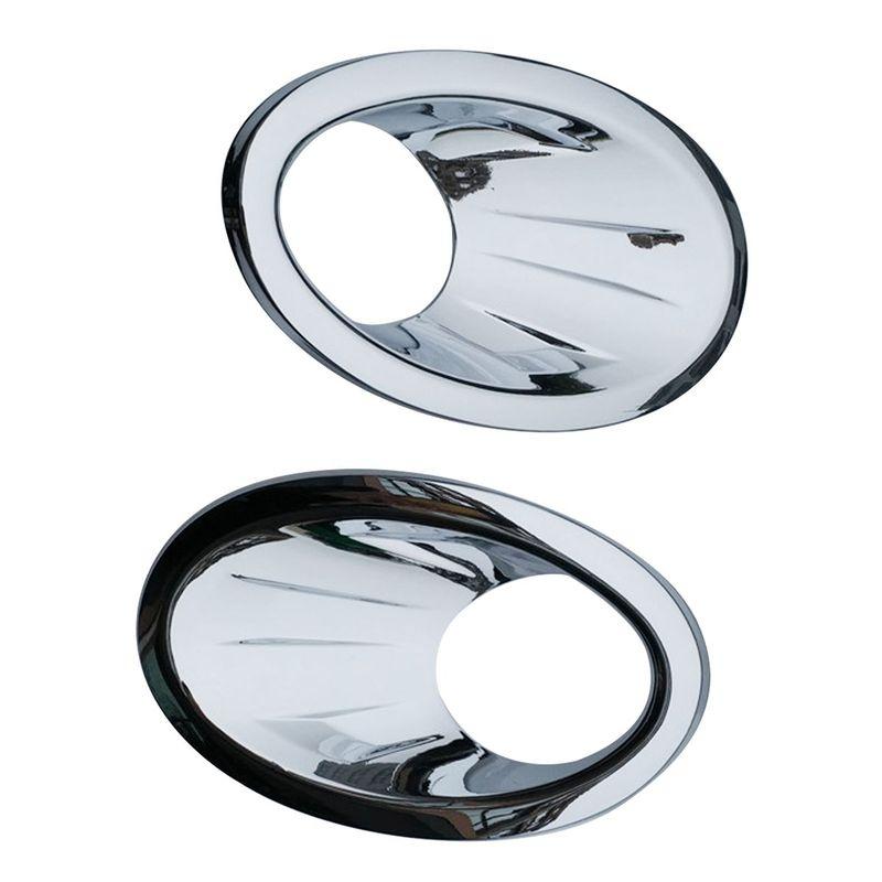 2Pcs Car Front Fog Light Lamp Cover Trim Foglight Frame Chrome Accessories For Nissan Qashqai Dualis J10 NJ10 2010 2011 2013