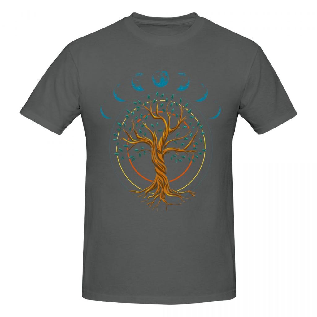 Unisex Tree Of Life Retro T Shirt Vintage Plus Size Oneck Cotton Sleeve Custom Unisex Tshirt