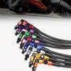 90° M10 Brake Line Oil Tube Pipe Hydraulic Brake Oil Hose for ATV Dirt Pit Bike 100cm Easy Install Motorbike Accessories