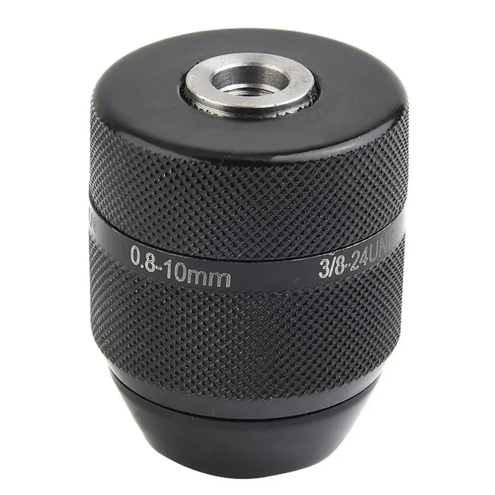 Drill Chuck &SDS Plus Adapter 3/8-24UNF 0.8mm-10mm Keyless Metal Drill Chuck With Quick Change Adapter Hand Tools