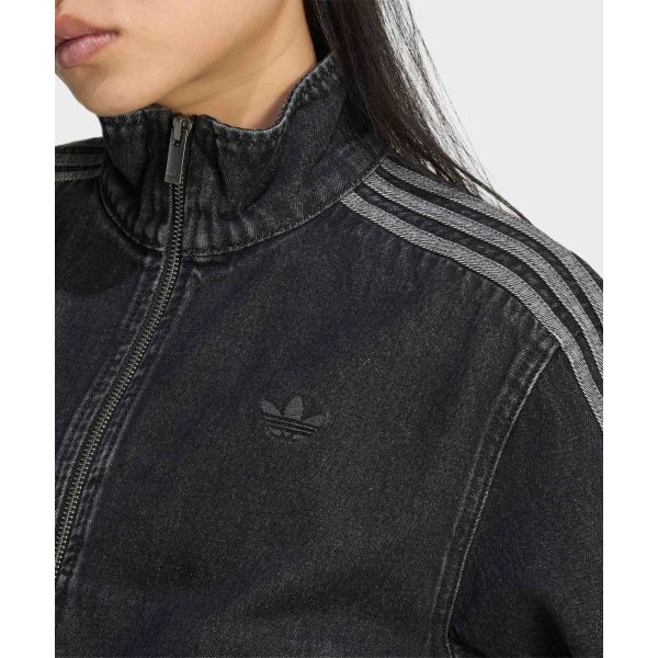 adidas Originals Firebird Full Zip Three Stripes Long Sleeve Woven Denim Jacket Women Jacket IB6917