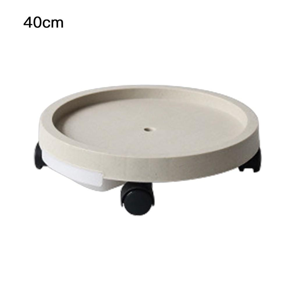 Thickened 14inch Heavy Duty Plant Stand Pallet Rack Gardens Flower Pot Caddies Mobile Round Caster Tray Planter