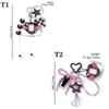 Cartoon Flocking Heart Keychain Compact Bag Charm Wing Star Decoration Bag Pendnat Lovely Gift For Friend Family