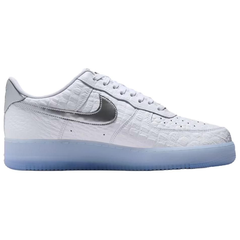 Nike Air Force 1 Low White Croc Men Sneakers Blue-Tint-Pure-Platinum-Chrome IR1981-100