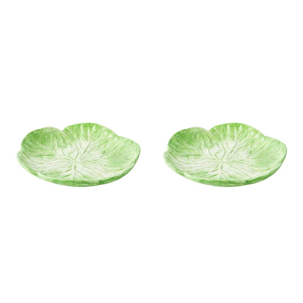 2 Pcs Ceramic Children Bowl Chinese Cabbage Tableware