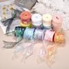 Fishtail Yarn Silk Organza Ribbon 4CM Flower Baking Gift Packaging Apparel Craft Supplies DIY Sewing Fabric Clothing Accessories