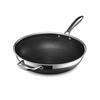 HexClad Hybrid Nonstick Wok (30cm) [Nonstick Coating] Induction/Oven/Dishwasher Safe (Manufacturer Direct Warranty) [HexClad]