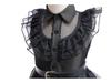 Abito da sera in rete da ragazza per cosplay della Famiglia Addams di Mercoledì con accessori (Taglia unica)
