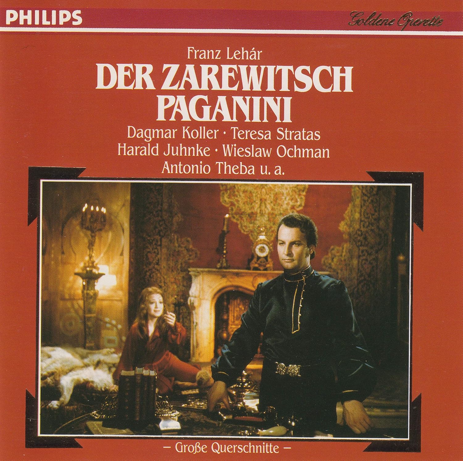 

CD DAGMAR KOLLERTERESA STRATASHARALD Franz Lehar Der Zarewitsch PAGANINI 4206642 PHILIPS Germany Classical Used