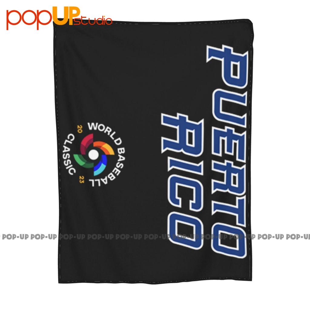 De Baseball Porto Rico Wbc World Rouge Classique 2023 Ultra-Soft Blanket Quilt Winter Sofa Cover Bed Covers