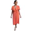 AX Paris Womens/Ladies Pleated Polyester Waist Tie Midi Dress