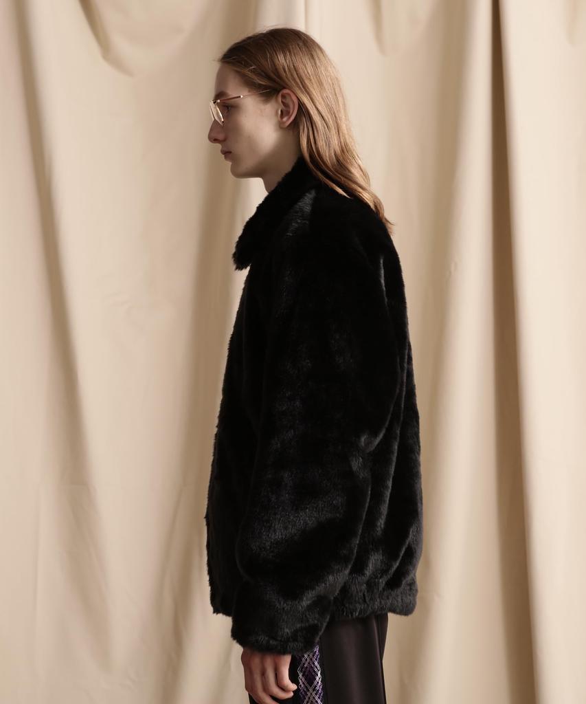 Schott NYC Leopard Fur Sports Jacket, Men's, Size 2XL, Black, 782-3252013