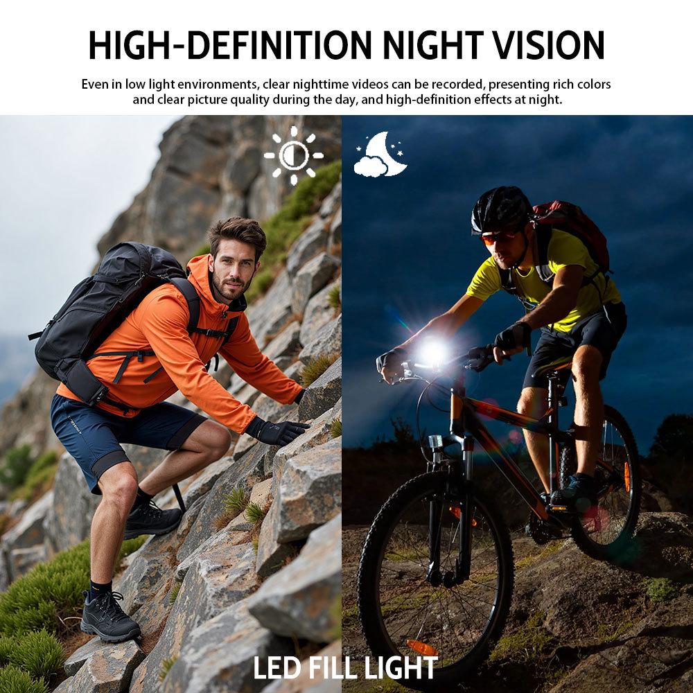 1080p HD Sports Camera for Cycling with Night Vision and WiFi