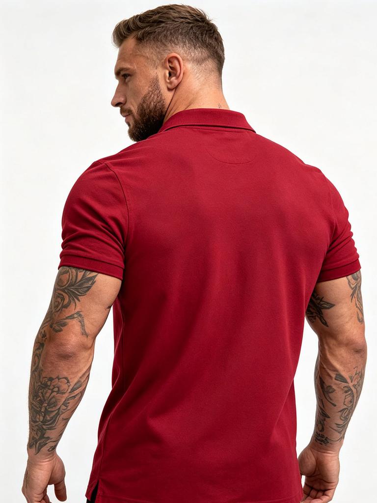 Polo estiva da uomo a manica corta Marchio di abbigliamento Polo casual da uomo in puro cotone M-6XL