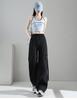 Women's High Waist Purple Parachute Jumpsuit - 2025 Loose Fit, Quick-Dry Ice Silk Hiking Pants