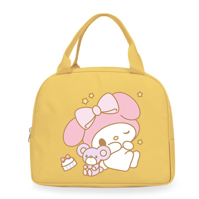 Melody cute cartoon print student lunch bag high value work commute leisure handbag