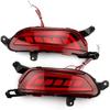 2Pcs LED Rear Reflector Fog Lamp Bumper Light Brake Light Turn Signal Light for Mazda CX-3 CX3 2015-2019