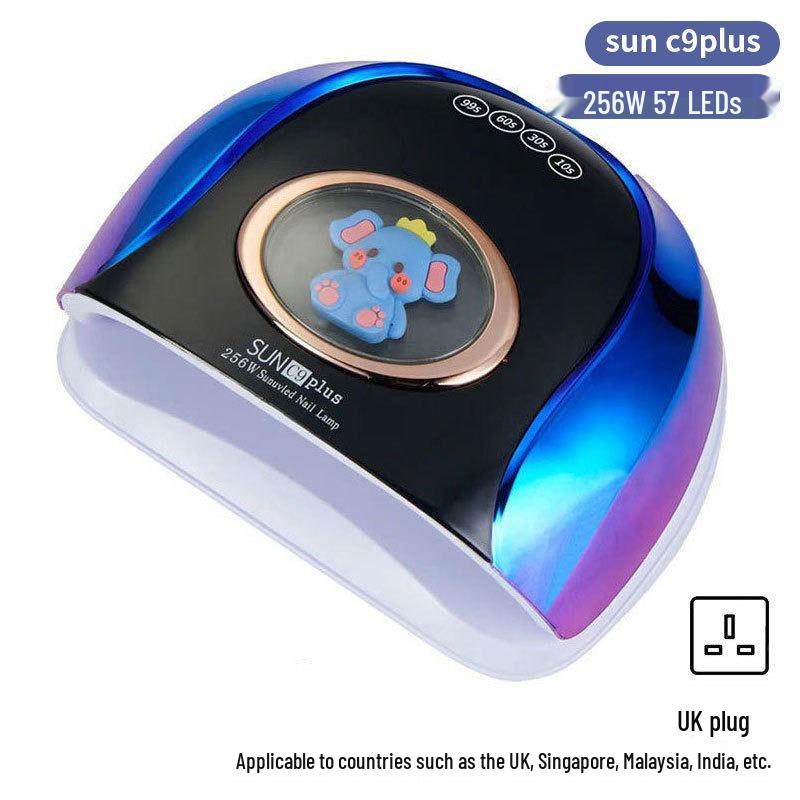 Dazzling 256W LED Nail Curing Lamp, Quick Dry Gel Lamp for Salon Use