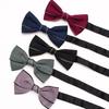 Dress Double Men'S Bow Tie Solid Color British Business Bow Tie Wedding Best Man Wedding Shirt Bow Tie