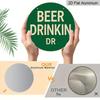 2D Flat 1pc, 8x8 in, Beer Drinking Logo Aluminum Metal Decorative Signs & Plaques Printed Sign, Unique, Durable, Easy To Hang Metal Decoration