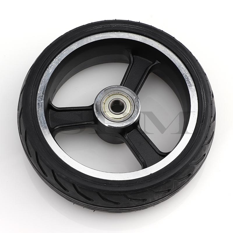 Hochwertige Vollgummiräder 5 Zoll Schnellrad F0, jackhot, Nes Carbonfaser Roller Vollgummireifen mit Legierungsfelge