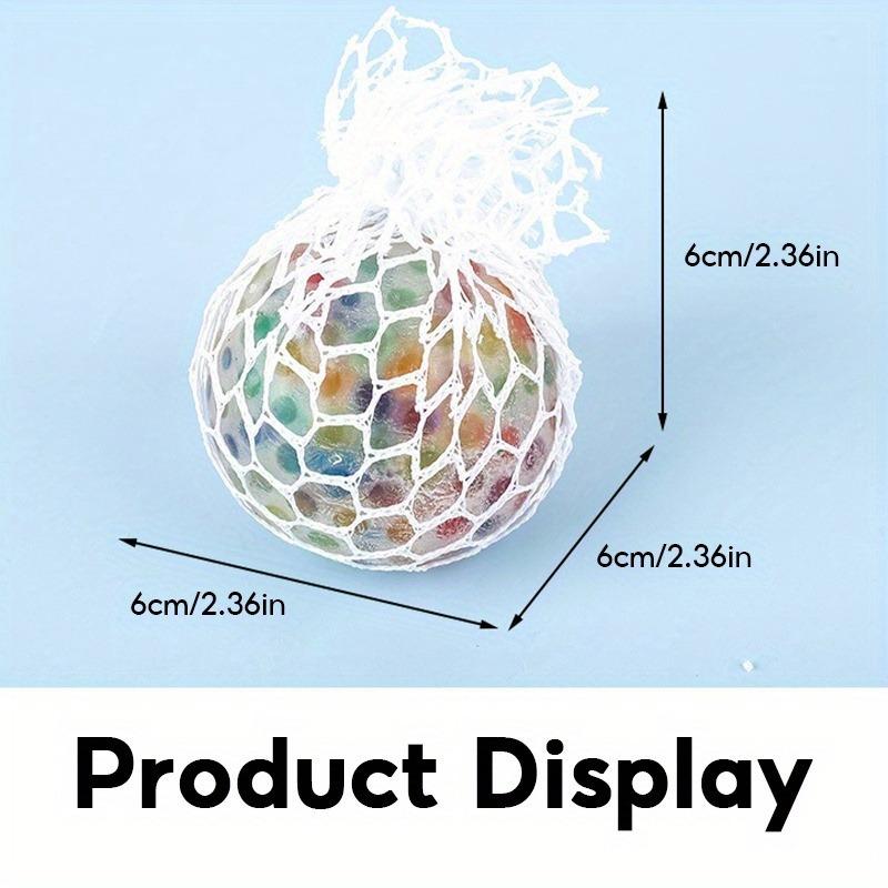 Regenbogen-Perlen Squishy Stressball - Fidget Sensorisches Klebriges Spielzeug, Stressabbau für Erwachsene, Perfekte Partygeschenke & Geschenke