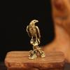 Statua Aquila in Ottone Vintage Statua Animale Simulato Decorazione Ornamento per Scrivania Casa Ufficio Metallo Figura Oggetti di Scena Giocattolo Regalo