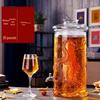 ZISIZ Versiegelter Glas-Einweichbehälter für Wein & Medizinischen Schnaps