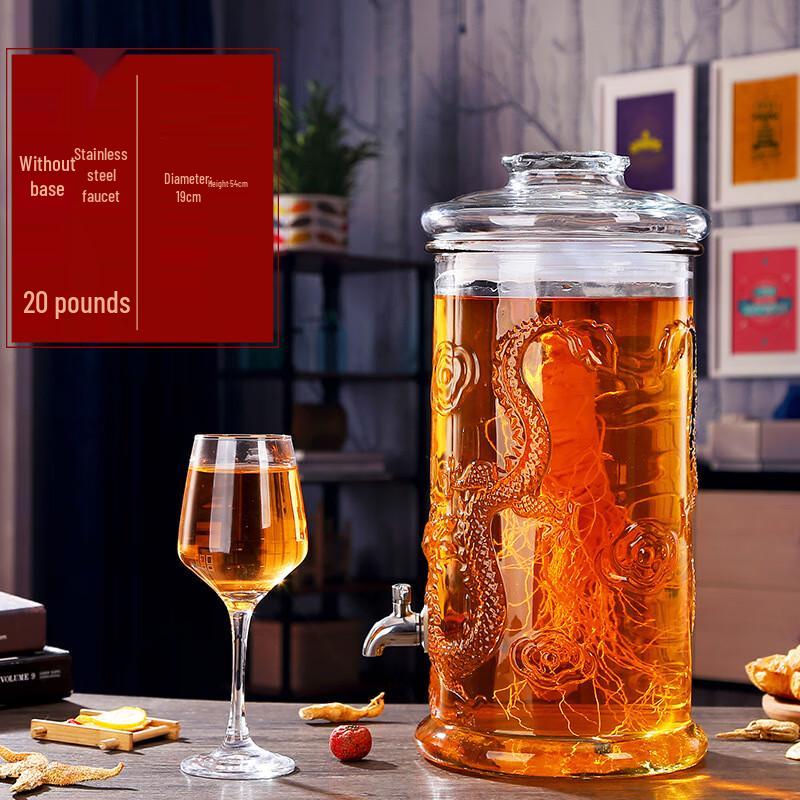 ZISIZ Versiegelter Glas-Einweichbehälter für Wein & Medizinischen Schnaps